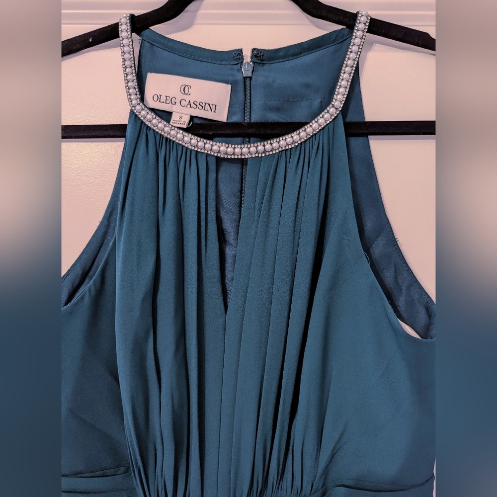 Oleg Cassini Georgette Formal Dress - Picture 4 of 5